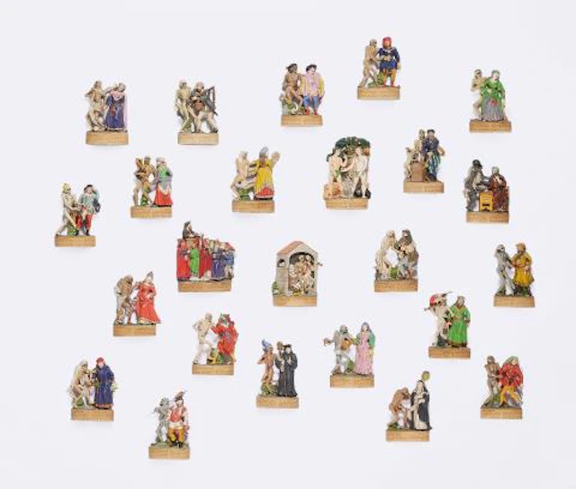 24 figures from the Zizenhausen Danse Macabre