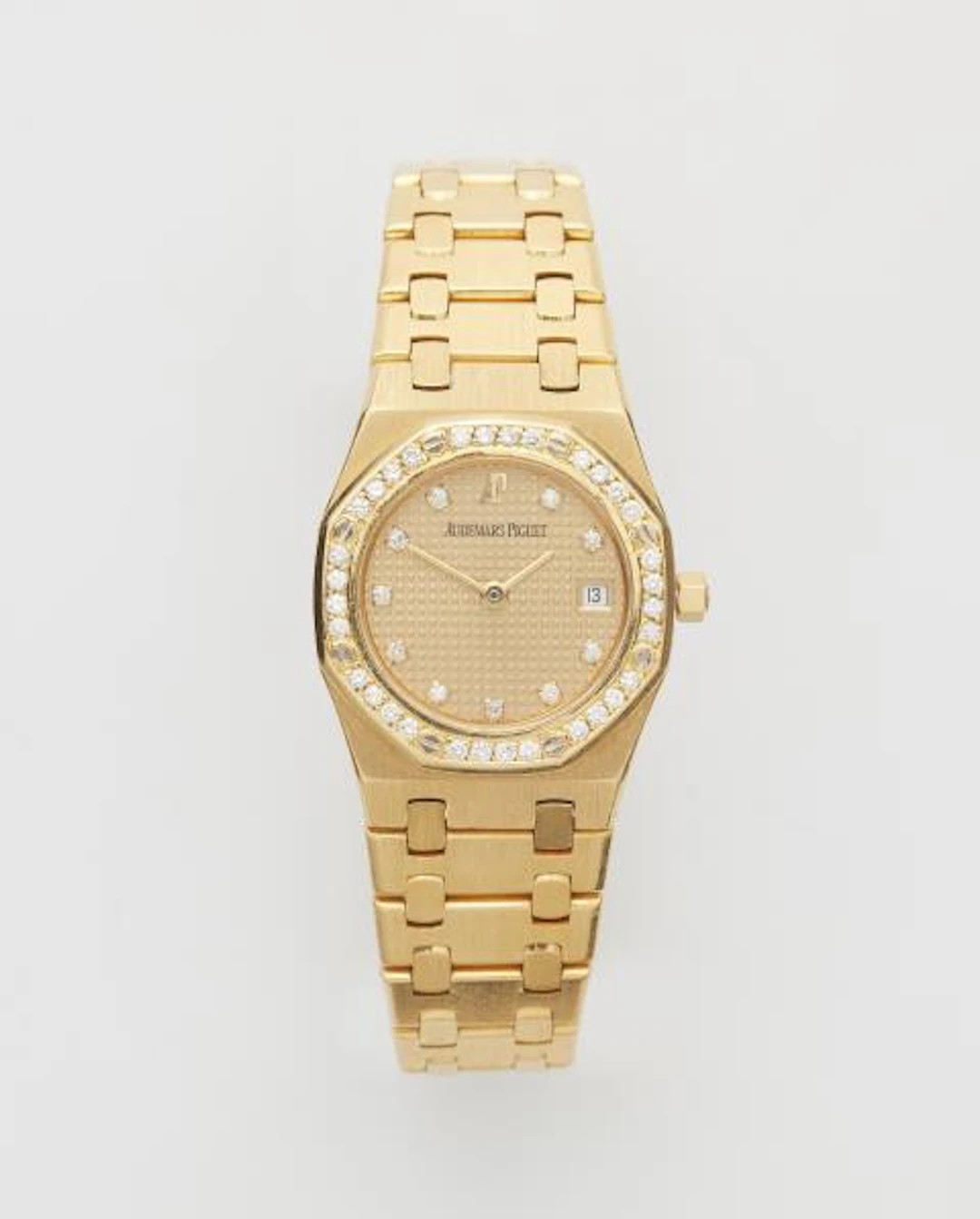 An 18k gold and diamond Audemars Piguet Royal Oak Mini ladies' wristwatch