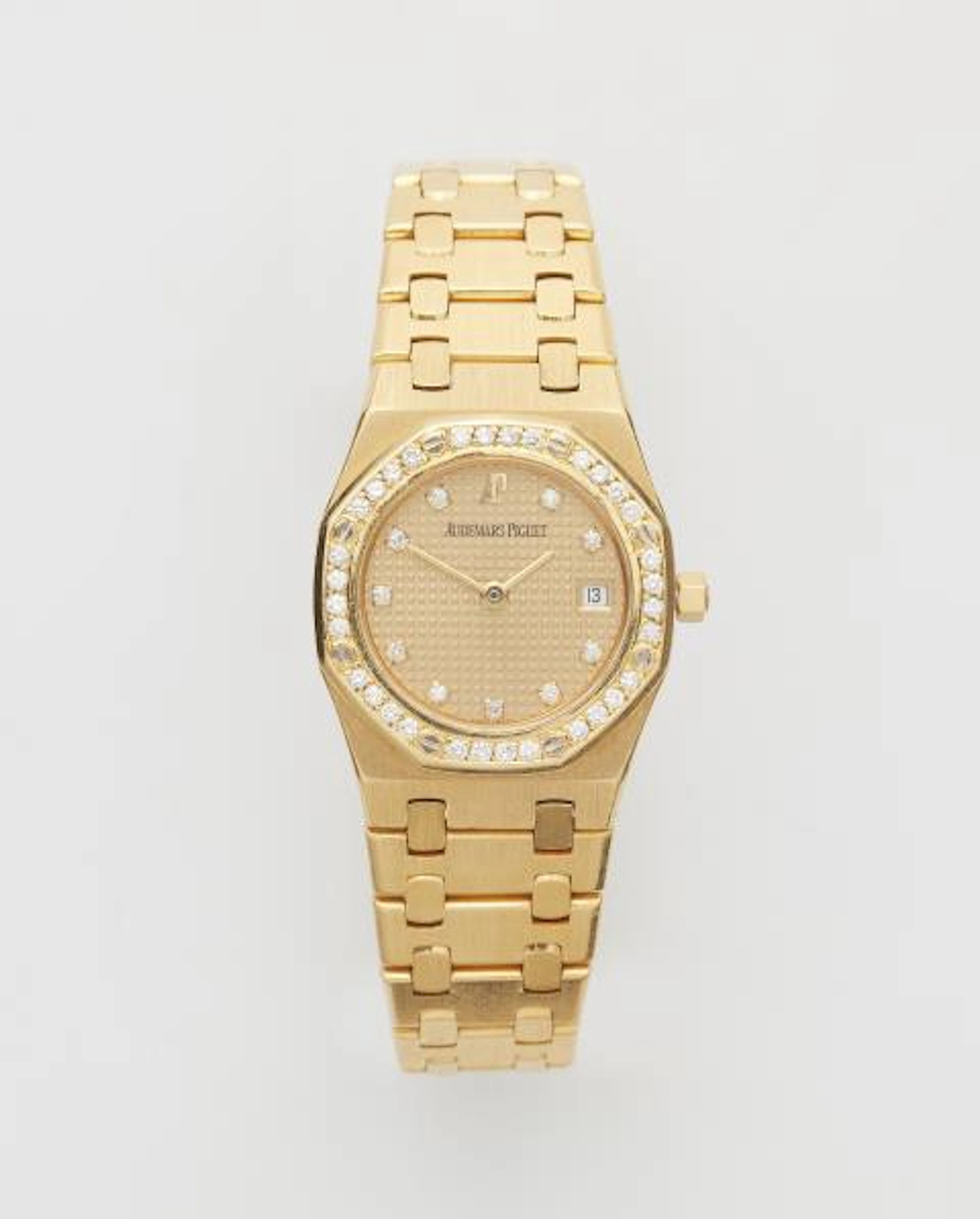 An 18k gold and diamond Audemars Piguet Royal Oak Mini ladies' wristwatch