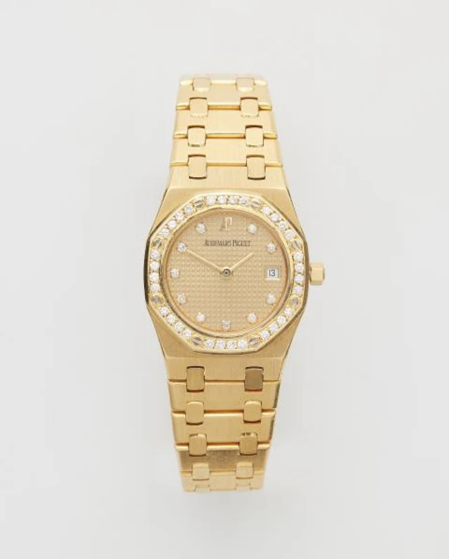An 18k gold and diamond Audemars Piguet Royal Oak Mini ladies' wristwatch