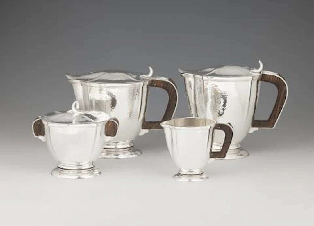 An Art Deco silver service by Maurice Muller, no. 6