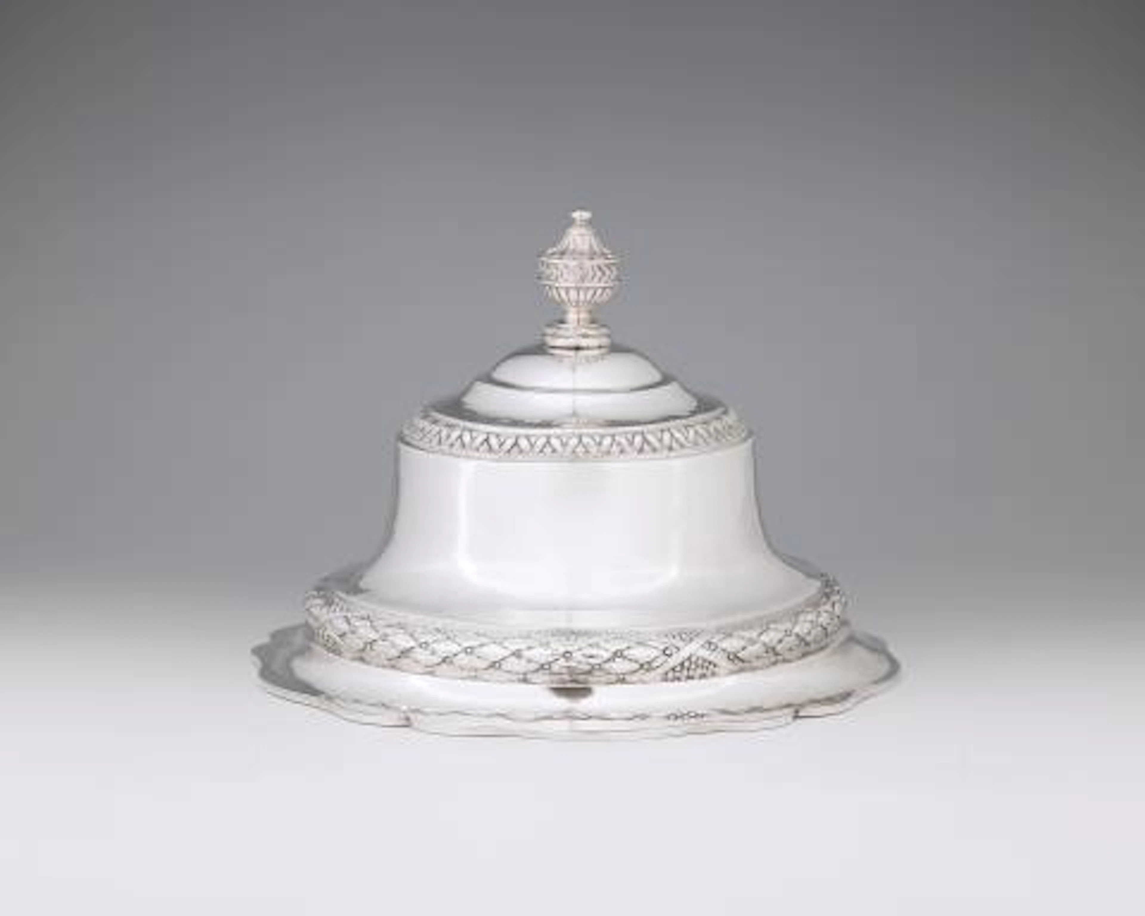 A large silver cloche from the Government Service of Kharkiv