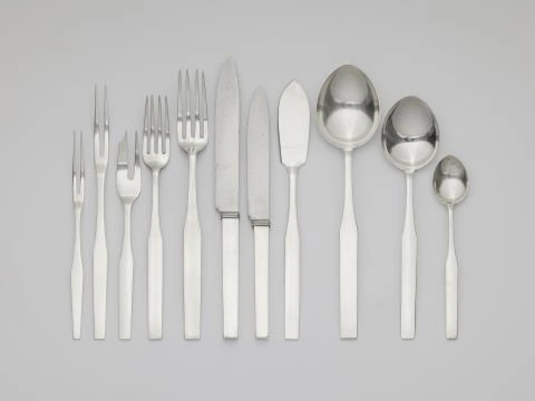An extensive set of Emil Lettré silver cutlery, model no. 6300