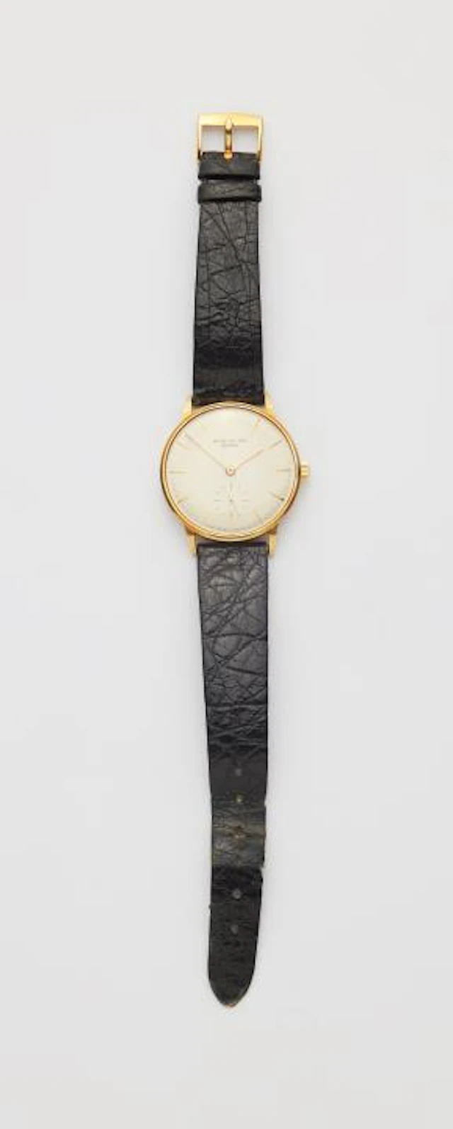 An 18k gold Patek Philippe Ref 3410 manual winding gentlemen's wristwatch