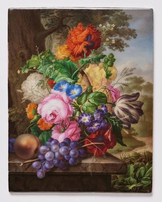 A Vienna porcelain painting by Joseph Nigg