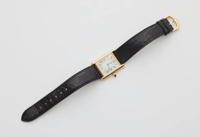 An 18k gold Cartier Tank Louis Ref. WGT0067 ladies' wristwatch.