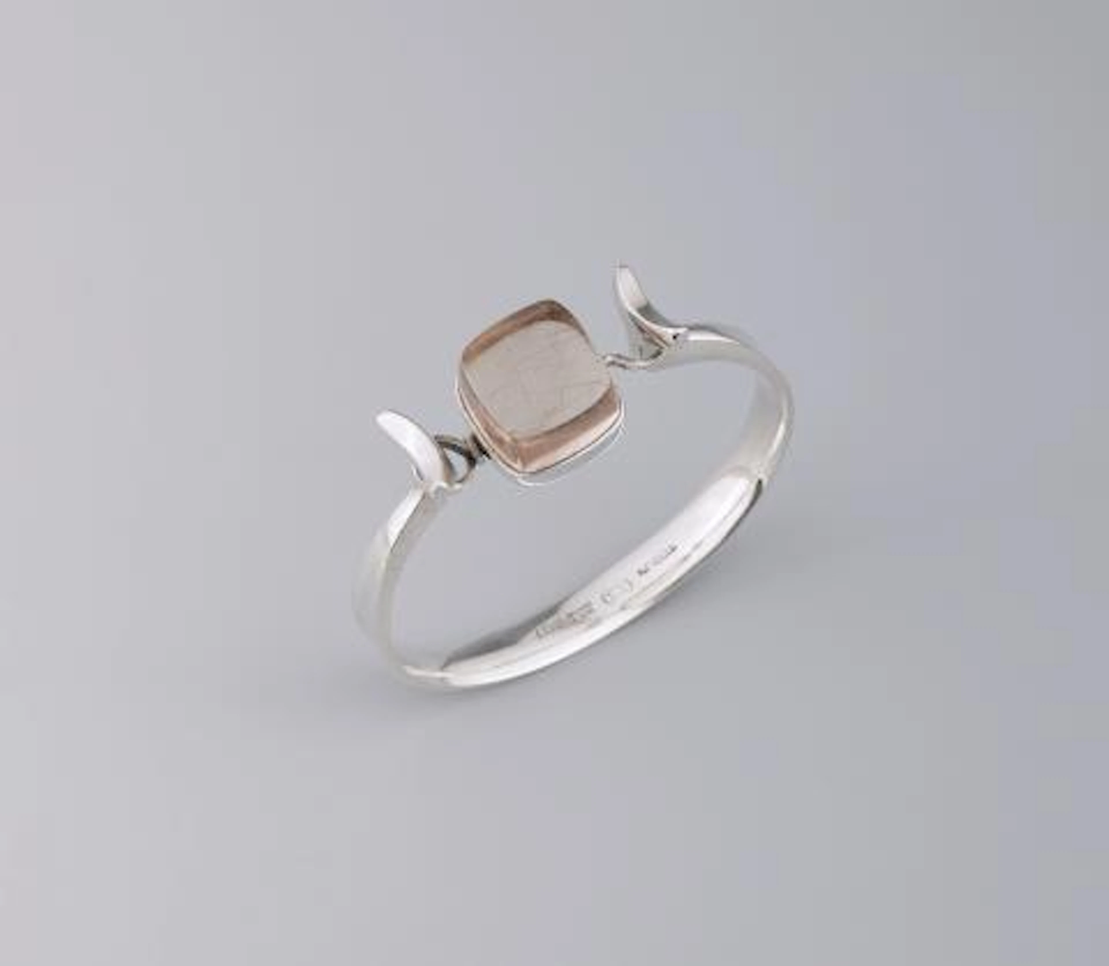 A Georg Jensen silver bangle, no. 207