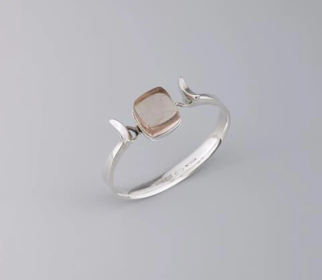 A Georg Jensen silver bangle, no. 207