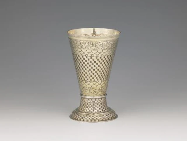 An unusual Augsburg silver gilt cup