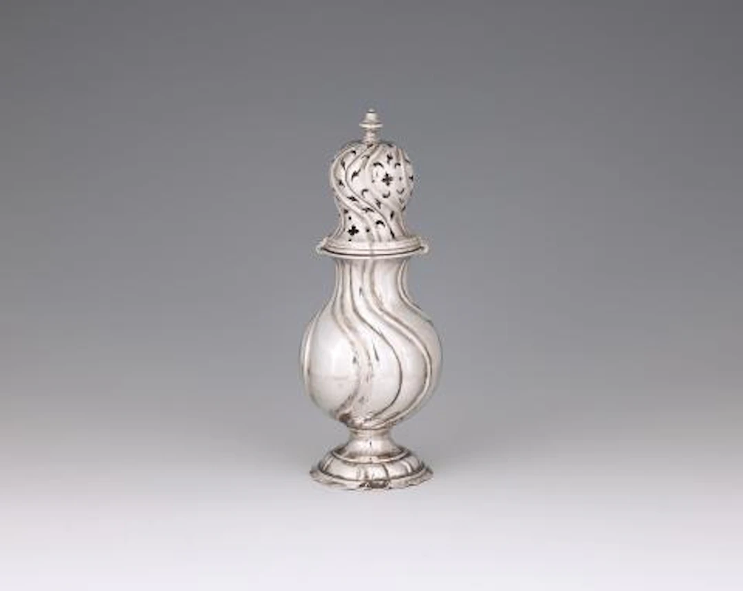 A Copenhagen silver sugar caster