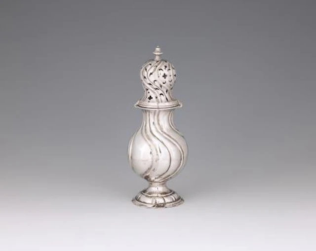 A Copenhagen silver sugar caster