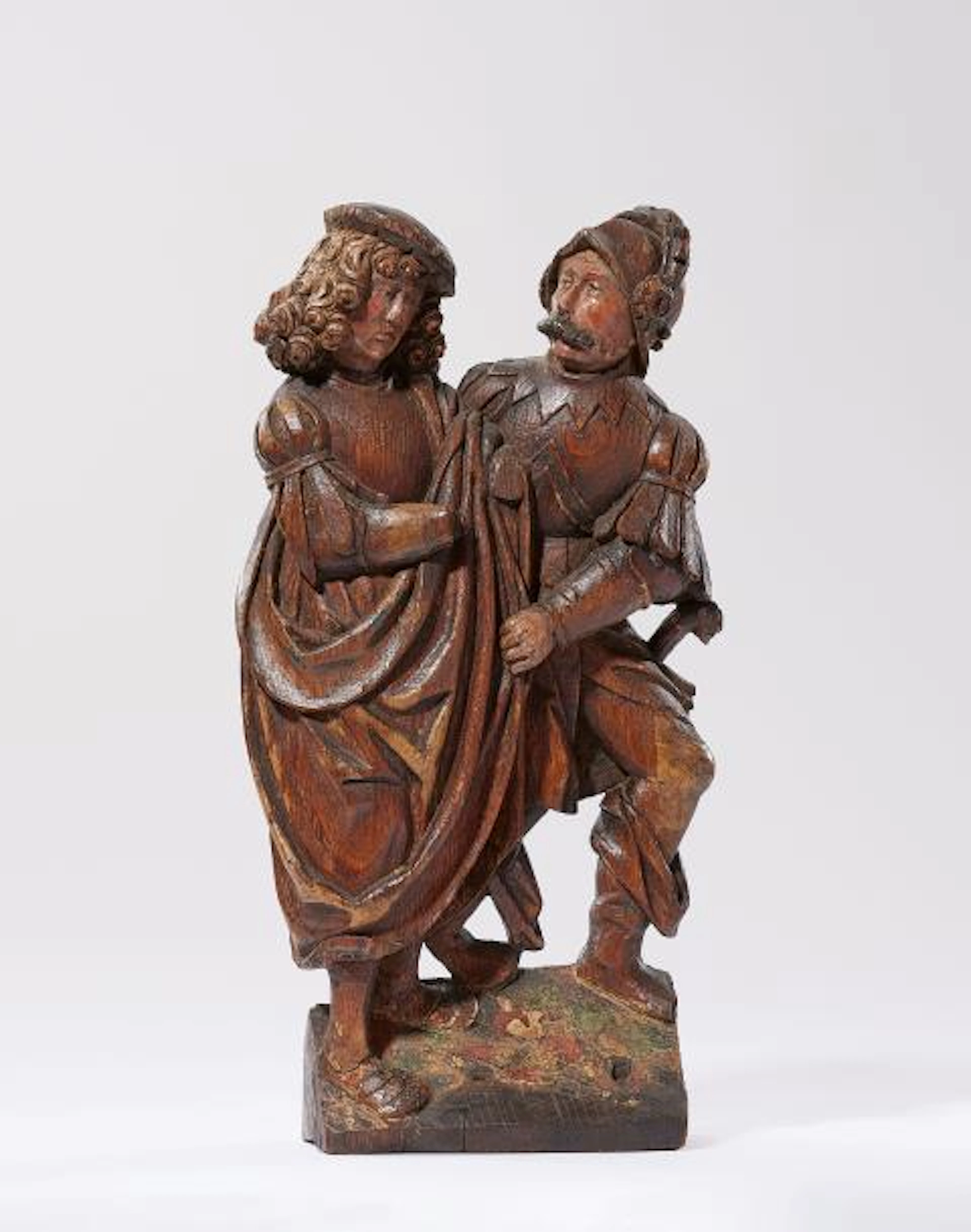 Two male figures from an altarpiece