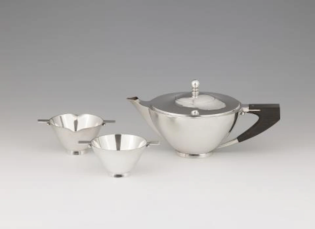 A Georg Jensen silver tea service, no. 529