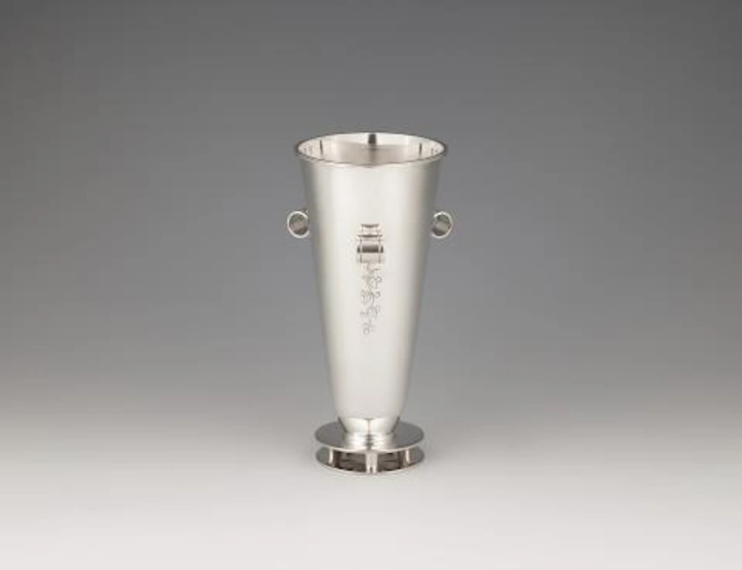 An Art Deco Swedish silver vase by Svend Weihrauch