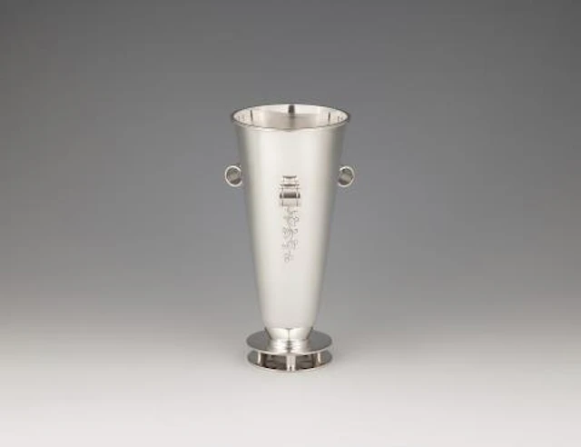 An Art Deco Swedish silver vase by Svend Weihrauch