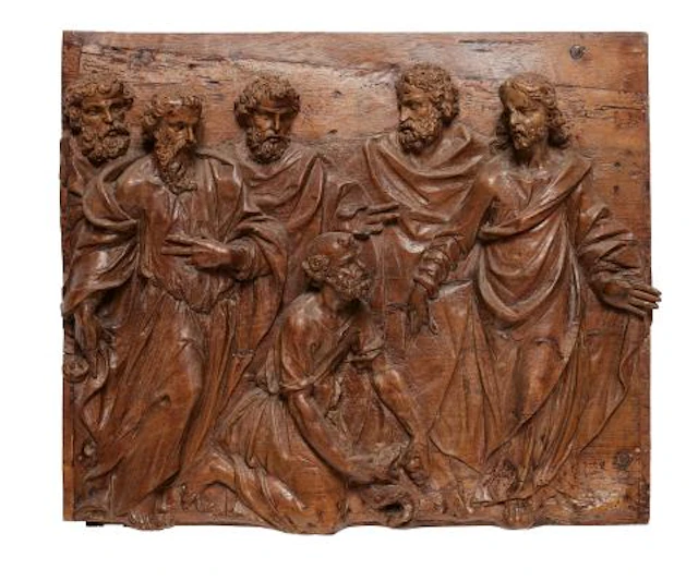 Two reliefs with scenes from the life of Simon Peter