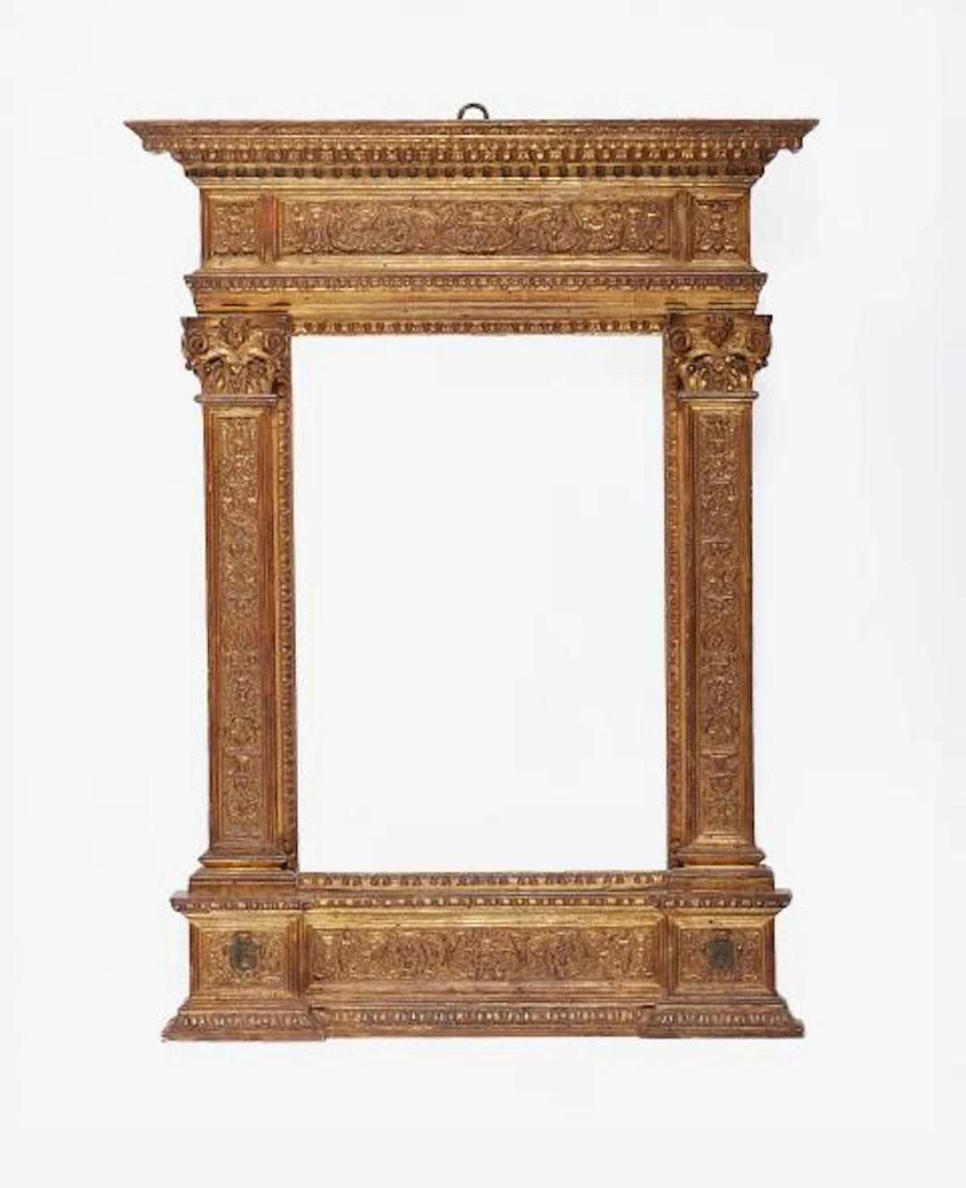 A tabernacle frame with pastiglia decoration