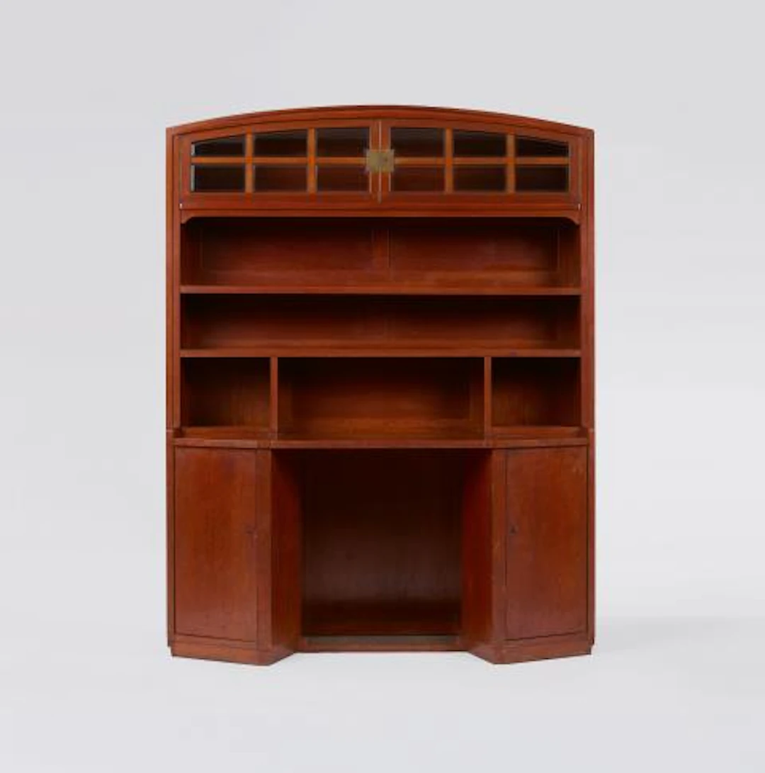 A secretaire bookcase by Henry van de Velde (1863 - 1957)