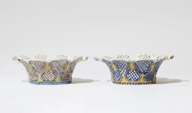 Two Zerbst faience fruit baskets