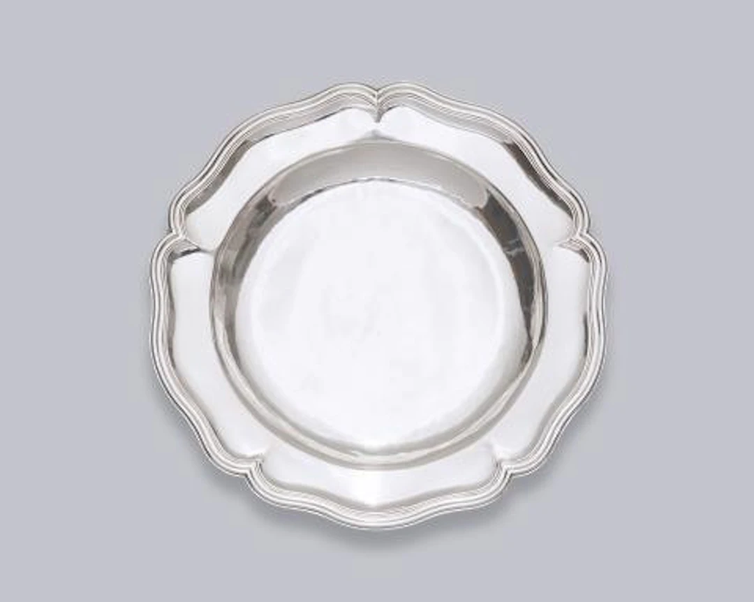 A silver plate from the Government Service of Perm