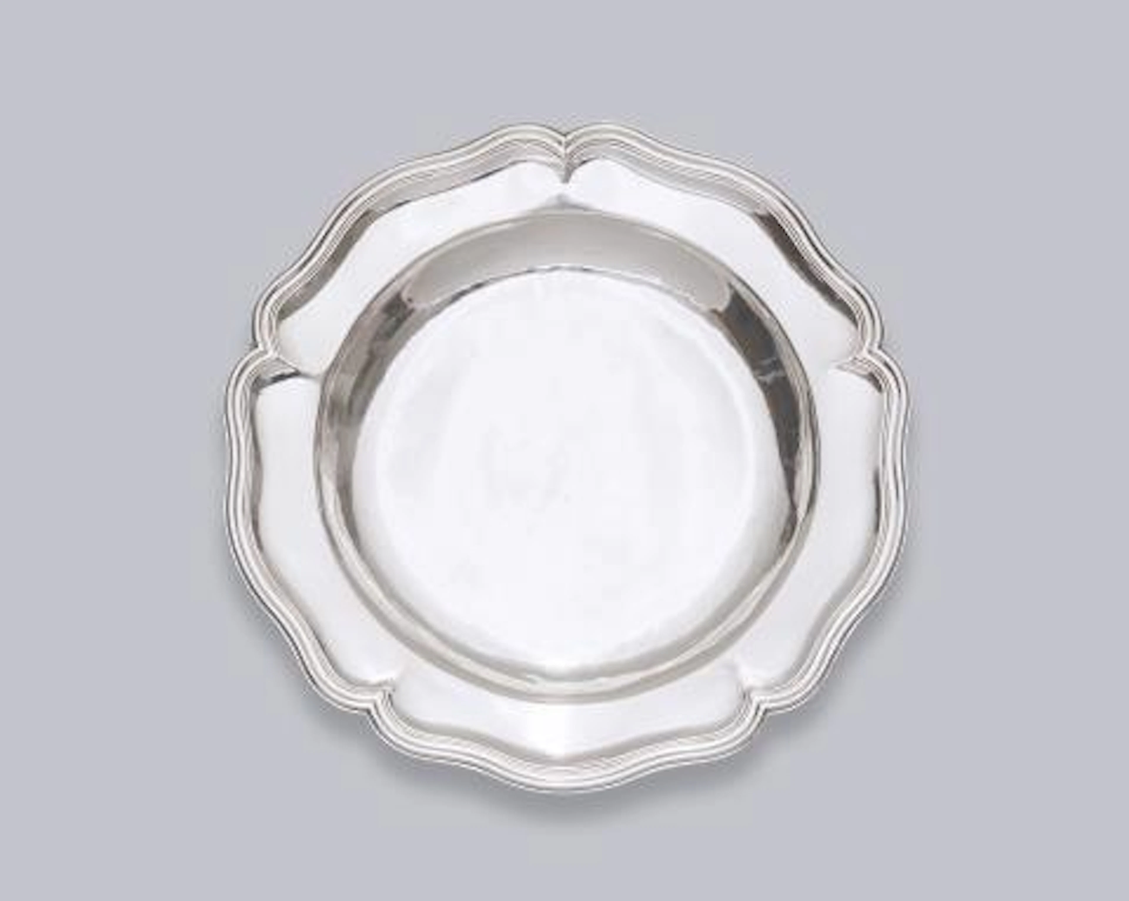 A silver plate from the Government Service of Perm