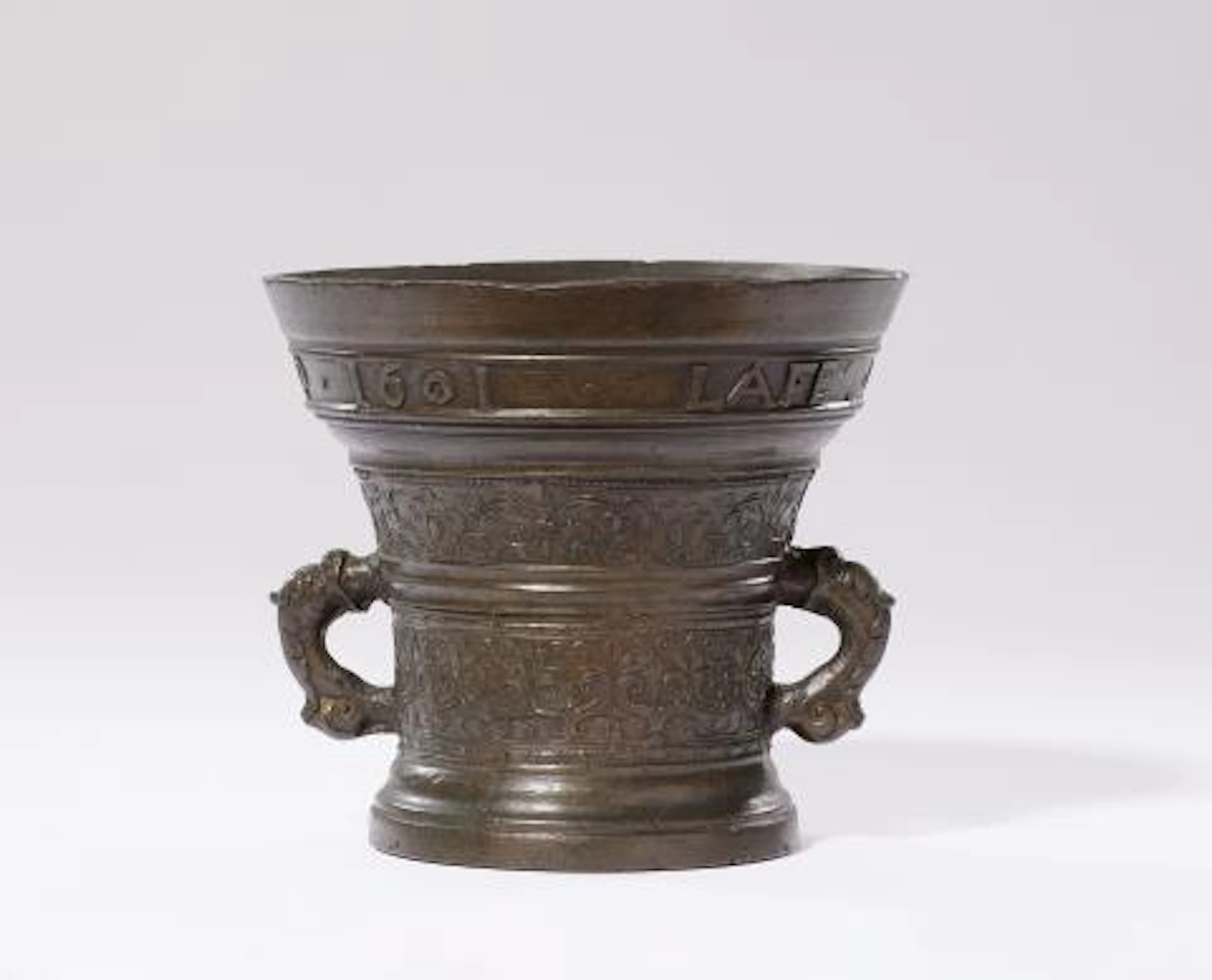 A Dutch bronze mortar from 1601