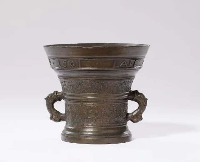 A Dutch bronze mortar from 1601