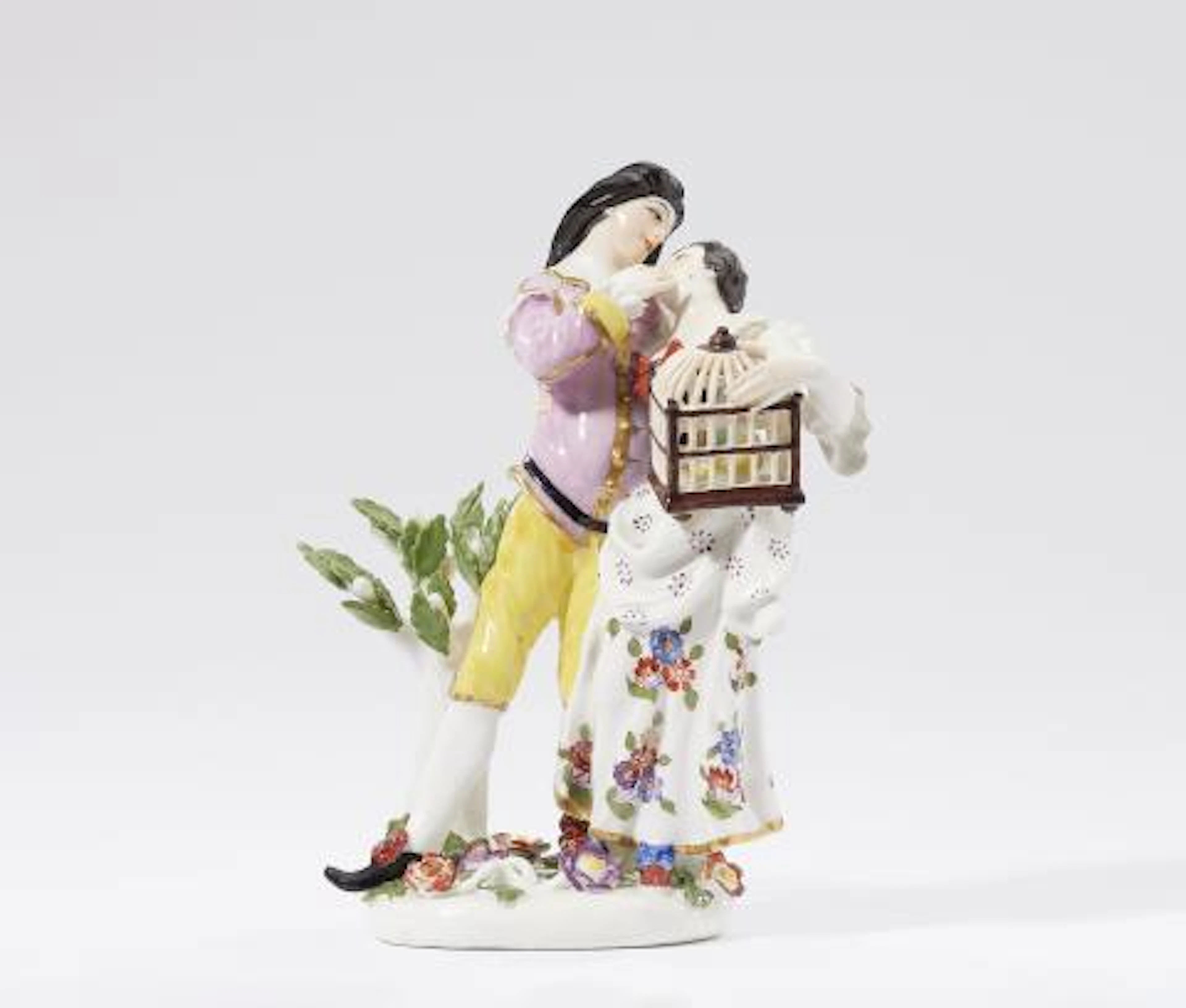 A Meissen porcelain lover's group "La Cage"