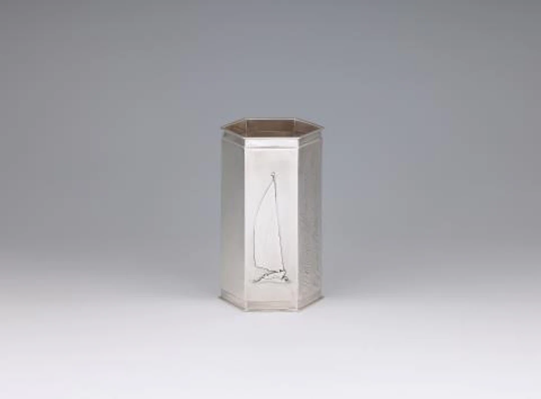 A Copenhagen silver sailing trophy by Kay Fisker