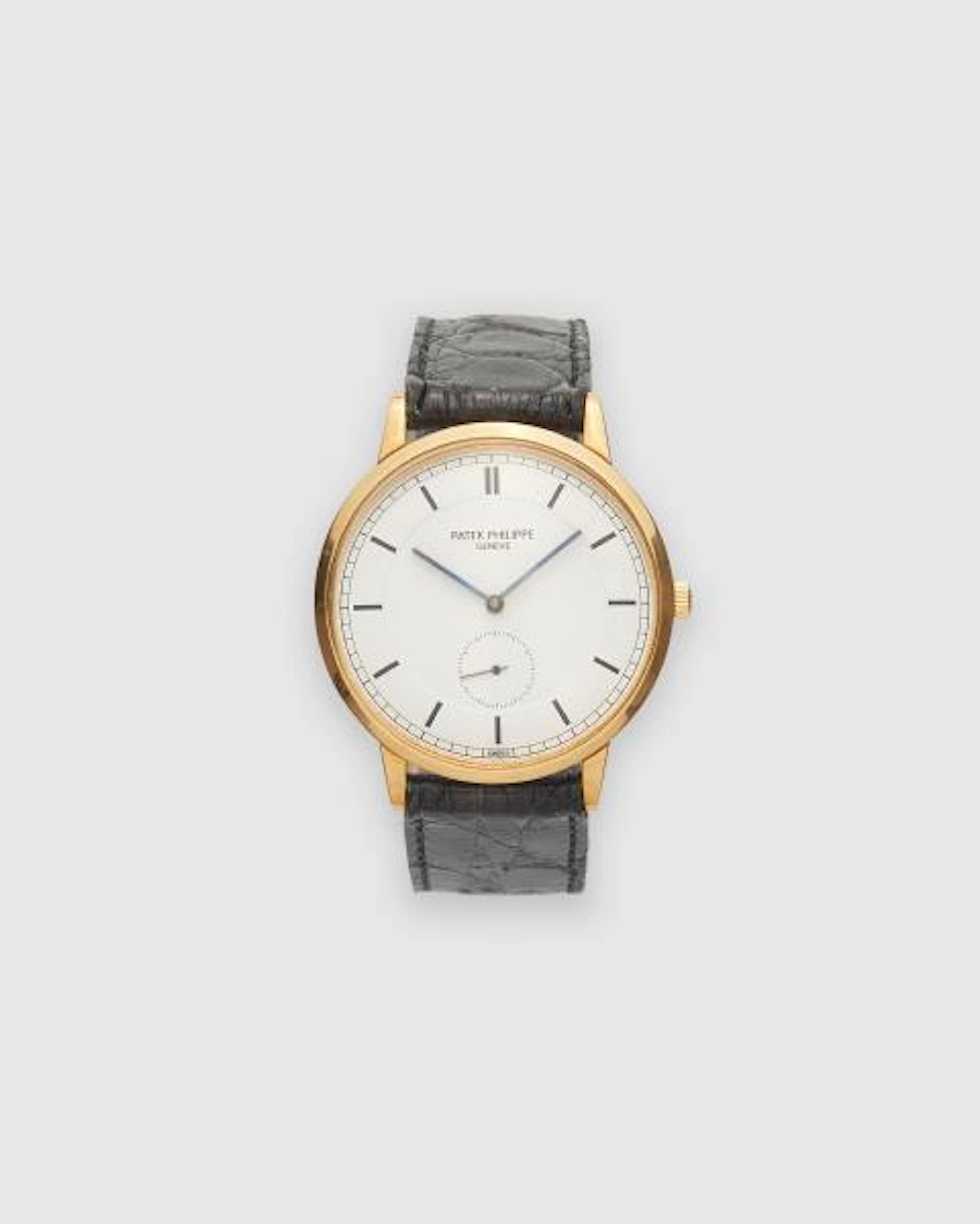 An 18k gold gentlemens' Patek Philippe Calatrava 3893 wristwatch.