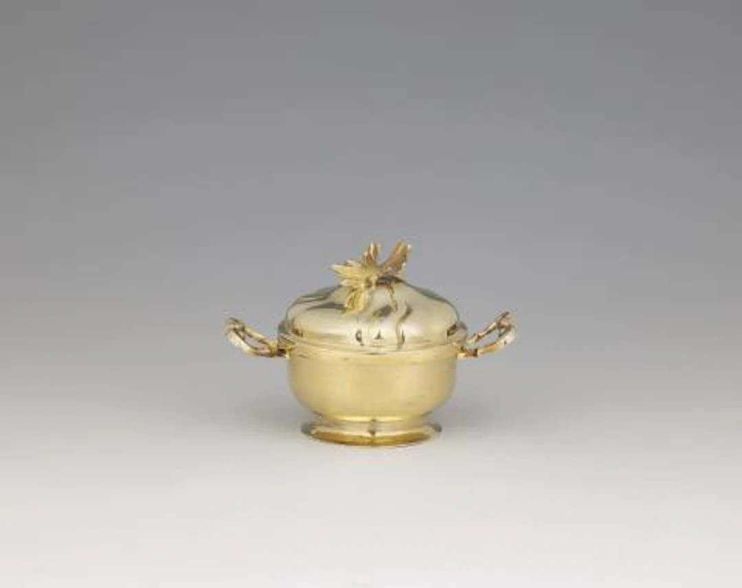 A small Augsburg silver gilt box by Johann Martin I Satzger