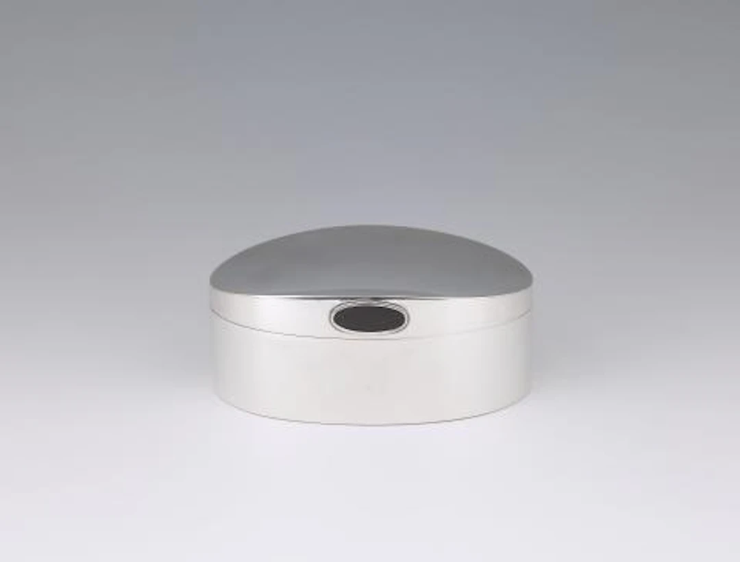A silver bonbonnière by Hans Hansen