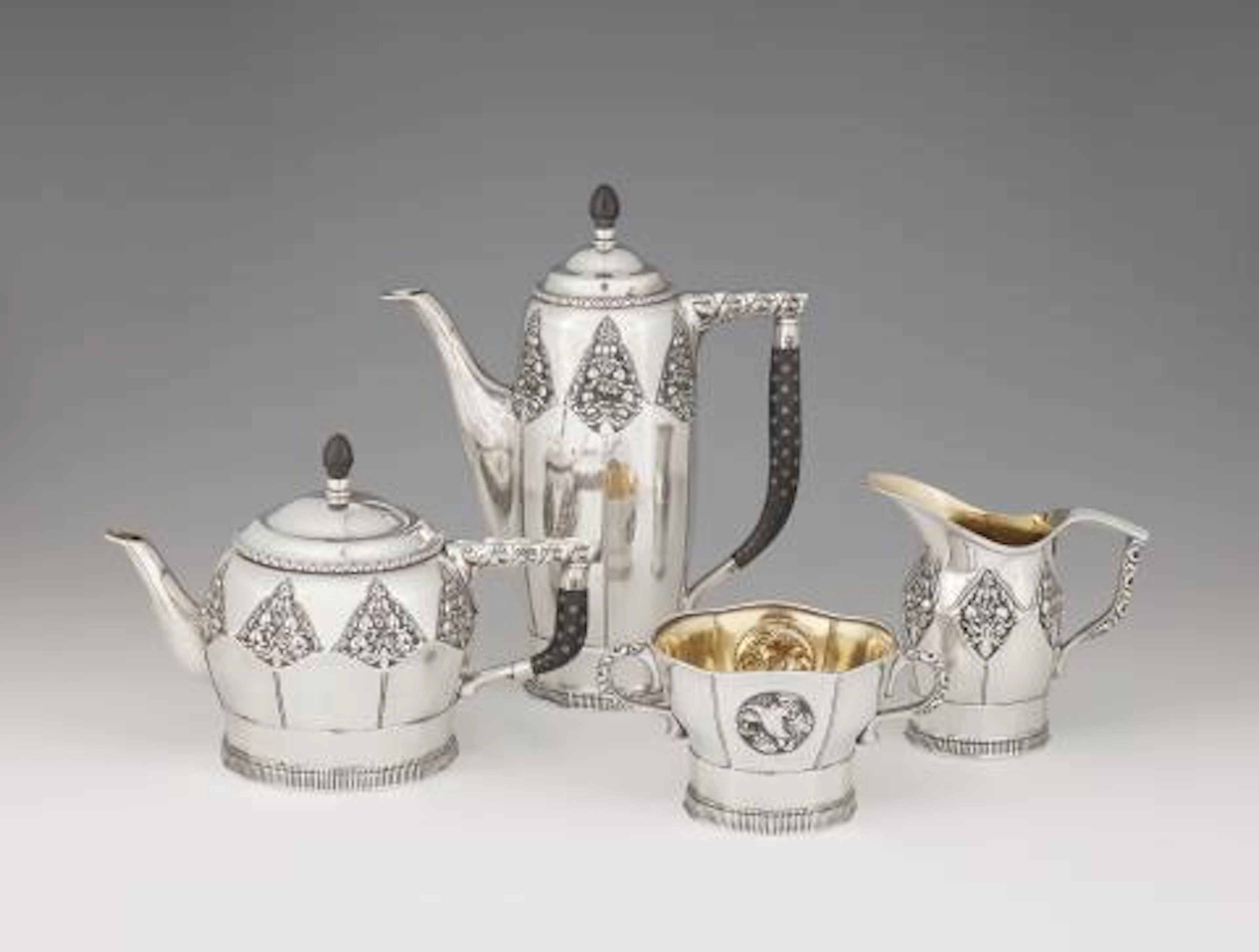 An important Jugendstil silver service
