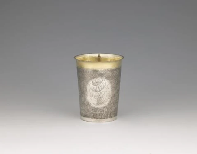 A Bremen Baroque parcel-gilt silver beaker