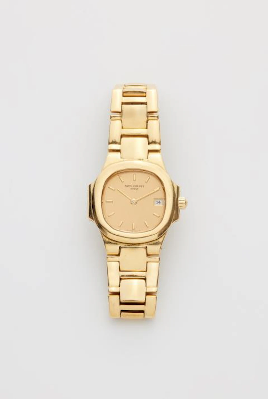 An 18k gold Patek Philippe Nautilus Ref. 4700/51 ladies’ wristwatch.
