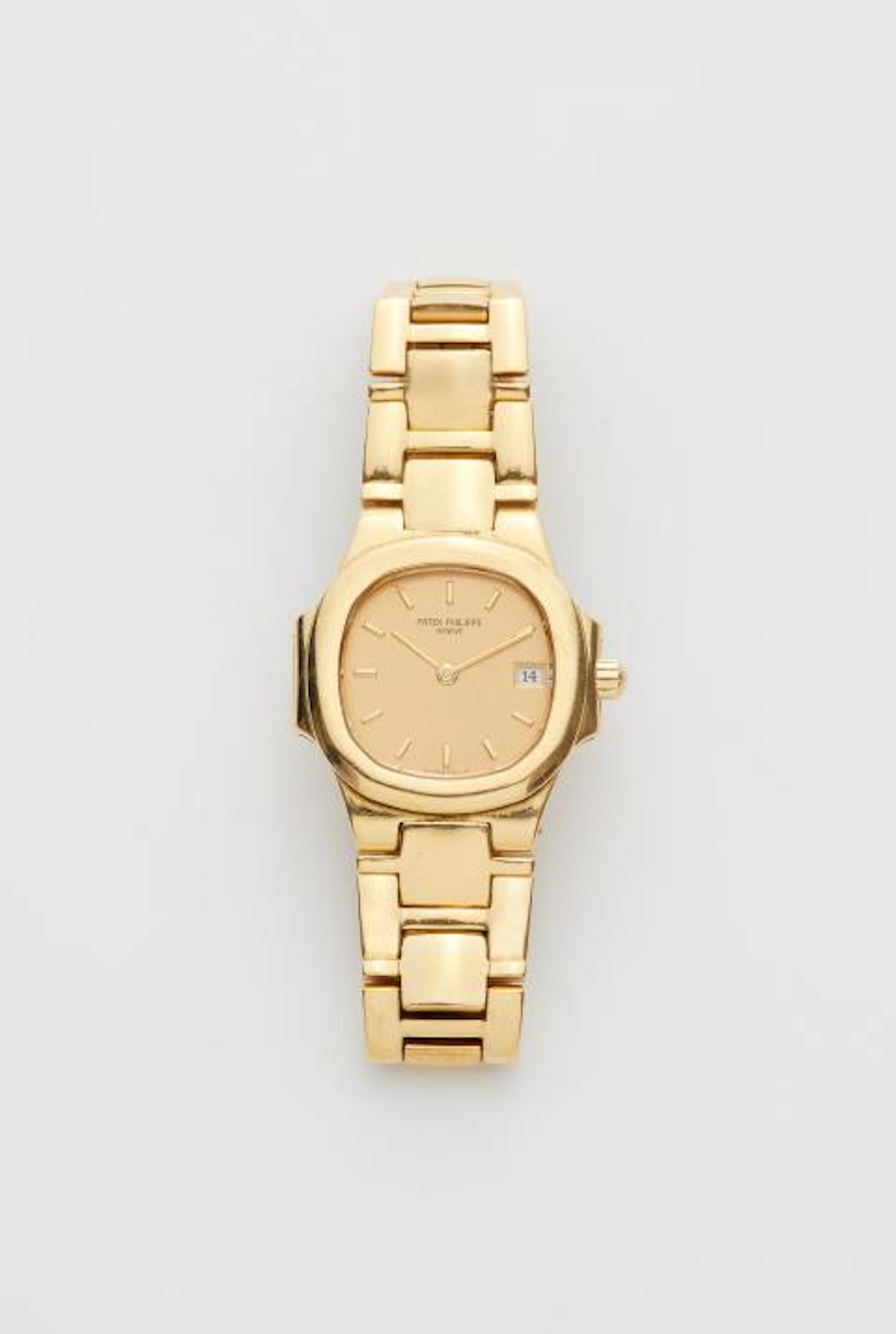 An 18k gold Patek Philippe Nautilus Ref. 4700/51 ladies’ wristwatch.