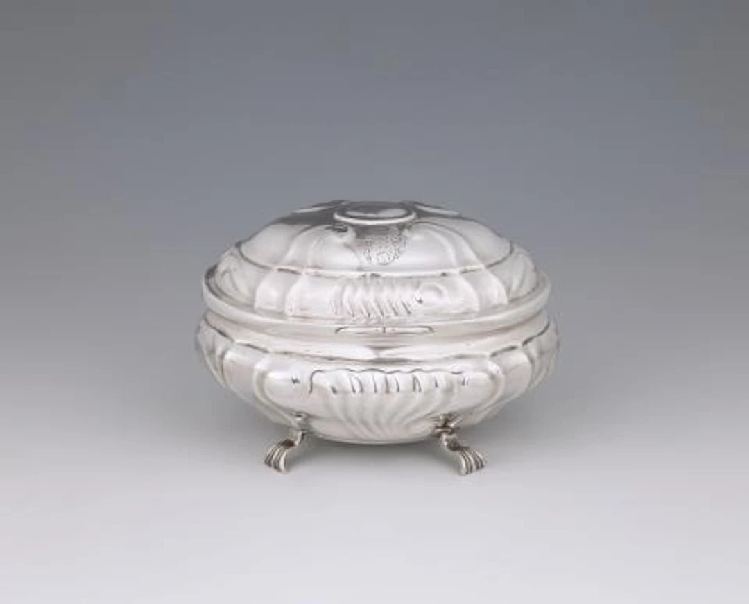 A Braunschweig silver sugar box.