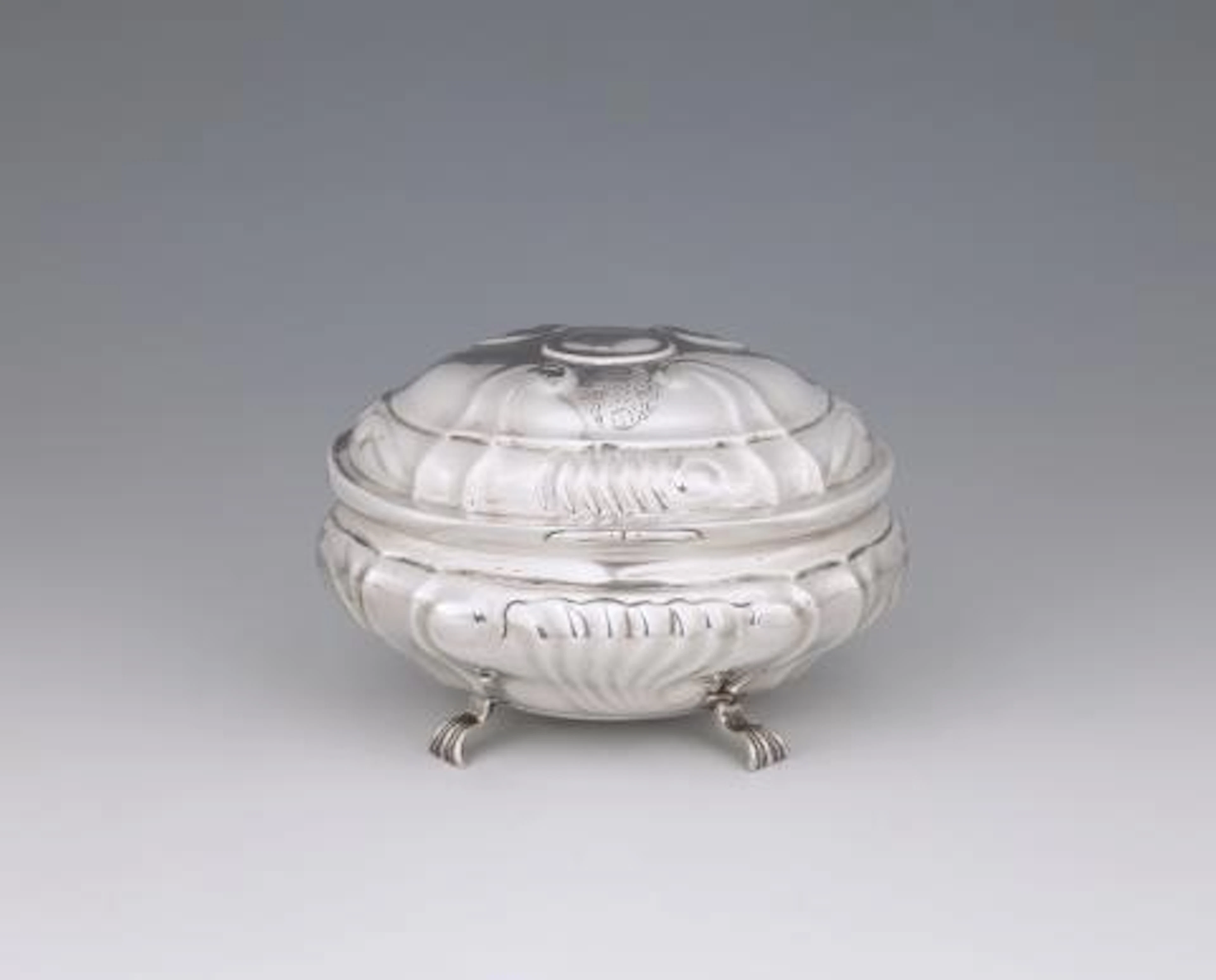 A Braunschweig silver sugar box.