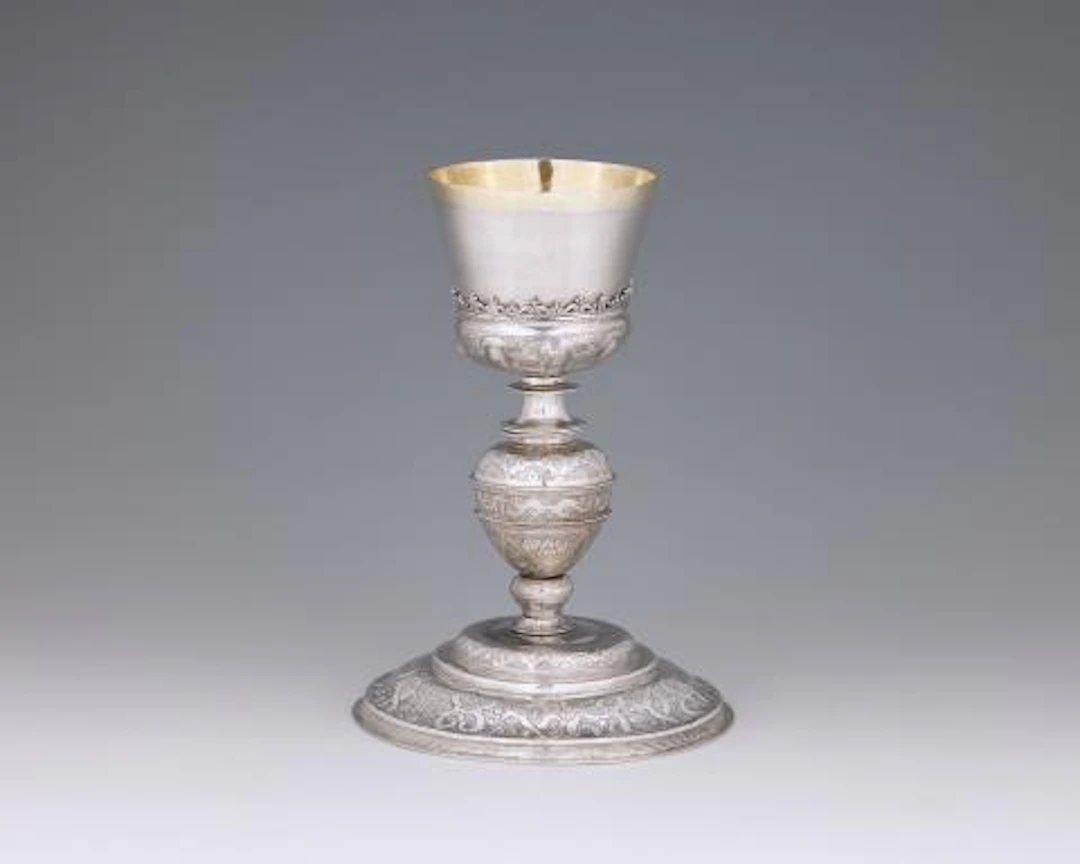 A Spanish parcel-gilt Renaissance communion chalice