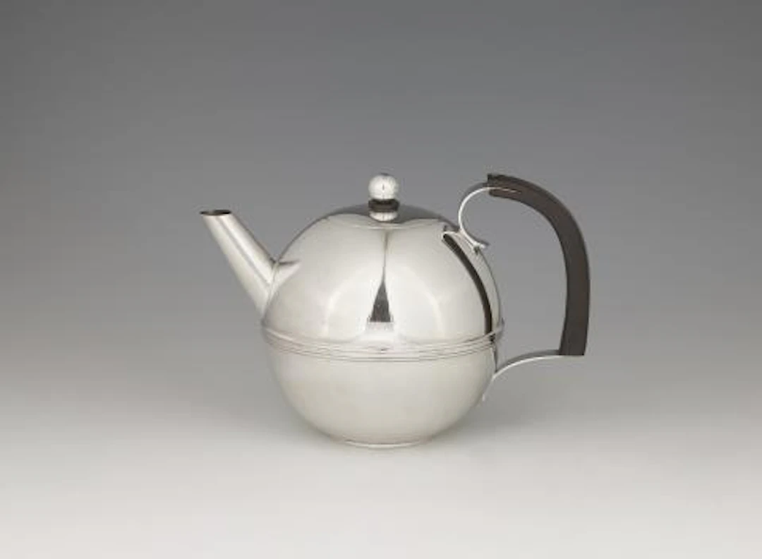 A Swedish silver teapot by Sylvia Stave