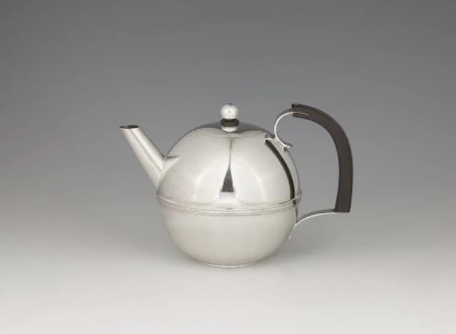 A Swedish silver teapot by Sylvia Stave