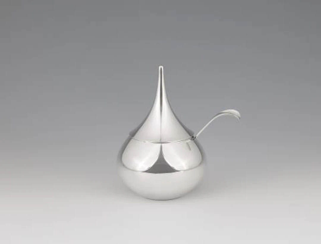 A mid-century Danish silver jam pot