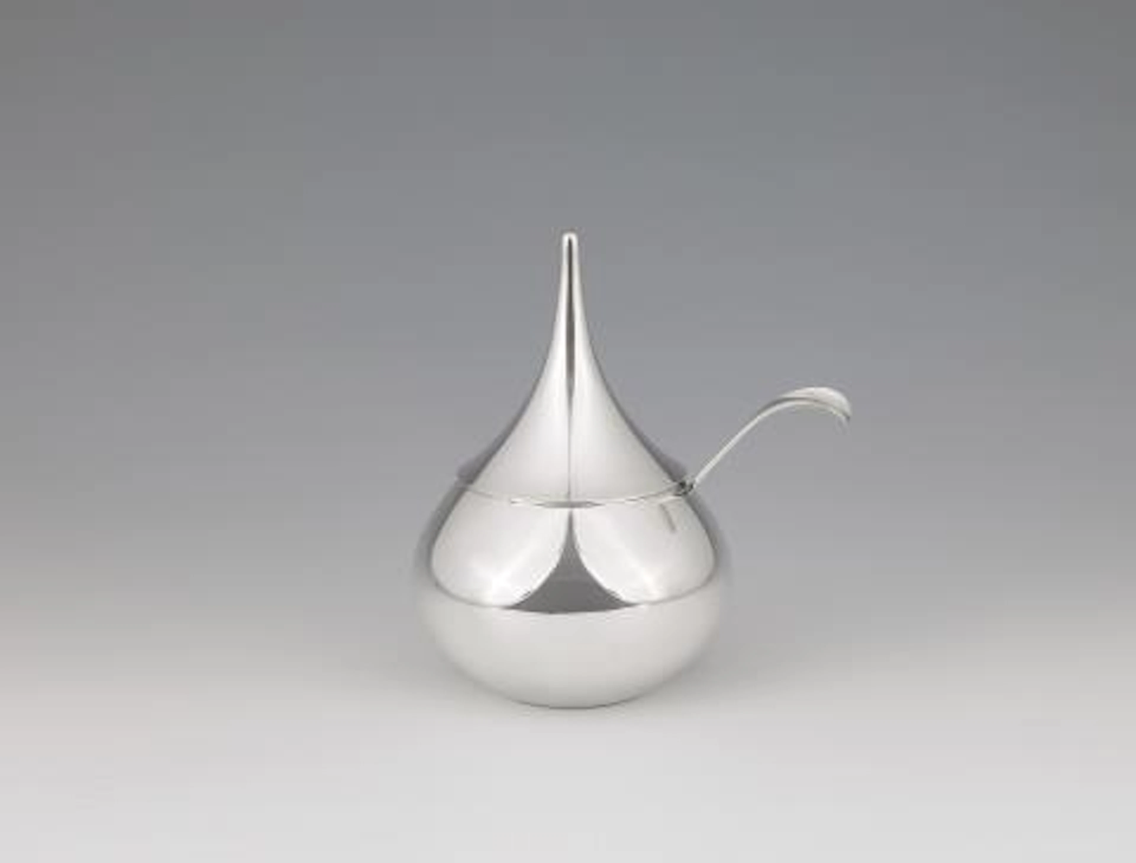 A mid-century Danish silver jam pot