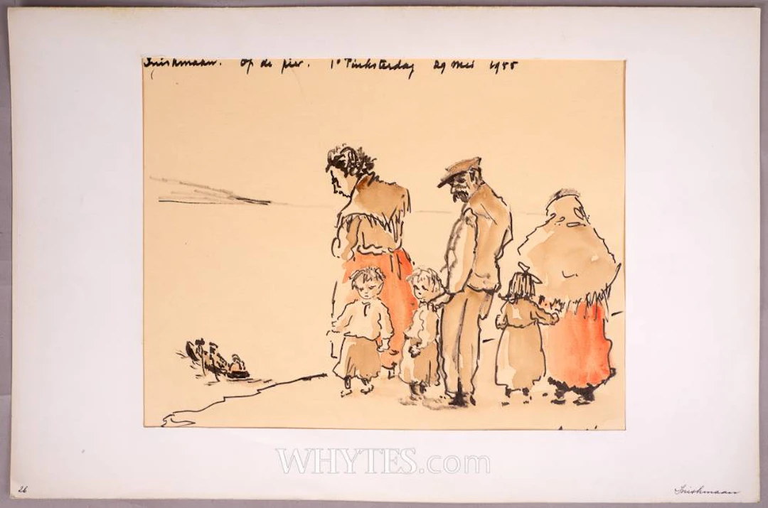 PORTFOLIO OF DRAWINGS AND PAINTINGS OF IRELAND, 1955 [SET OF 98]
