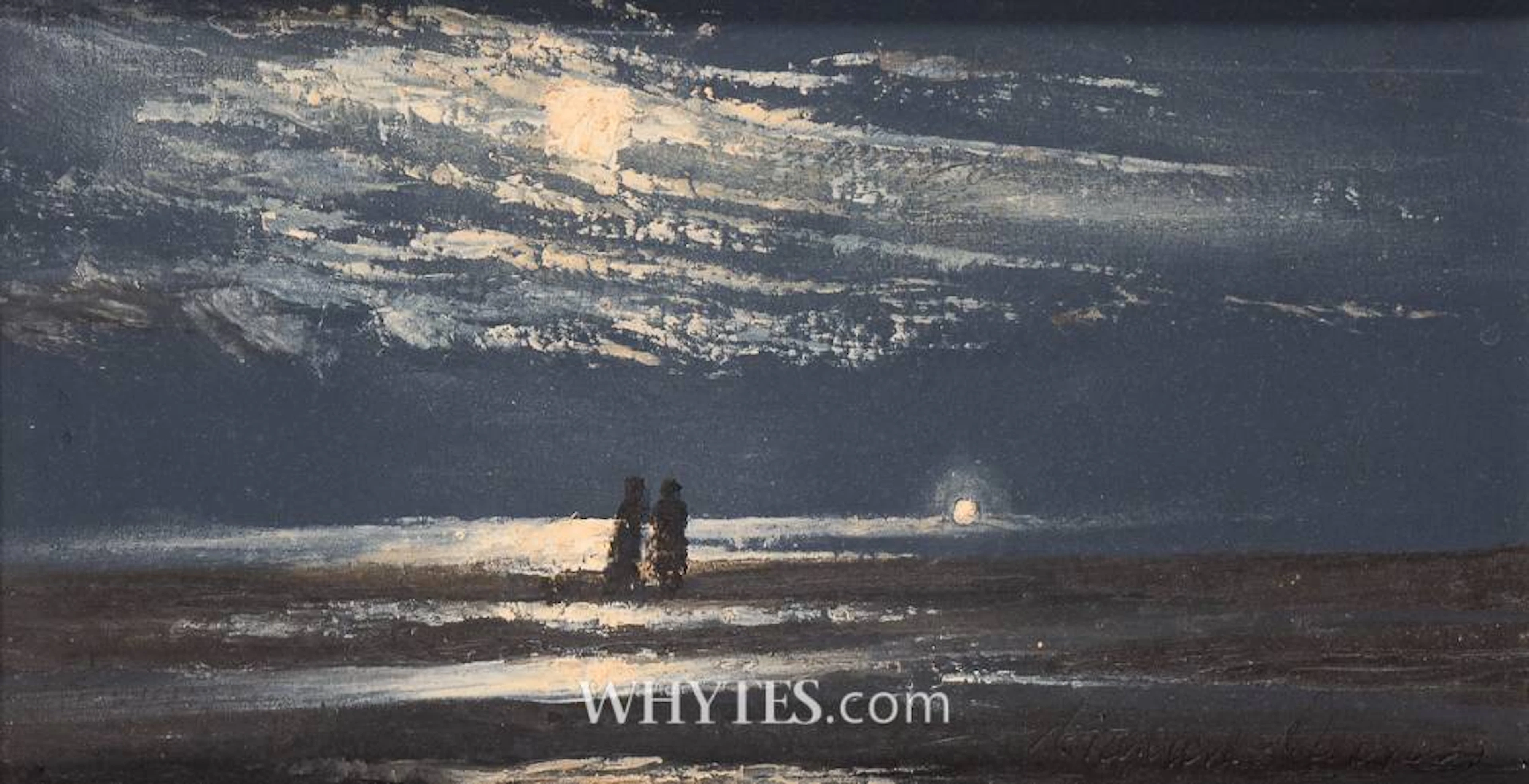 MOONLIGHT WALK, SOUTH STRAND, RUSH, LOW TIDE (THE KISH LIGHT)
