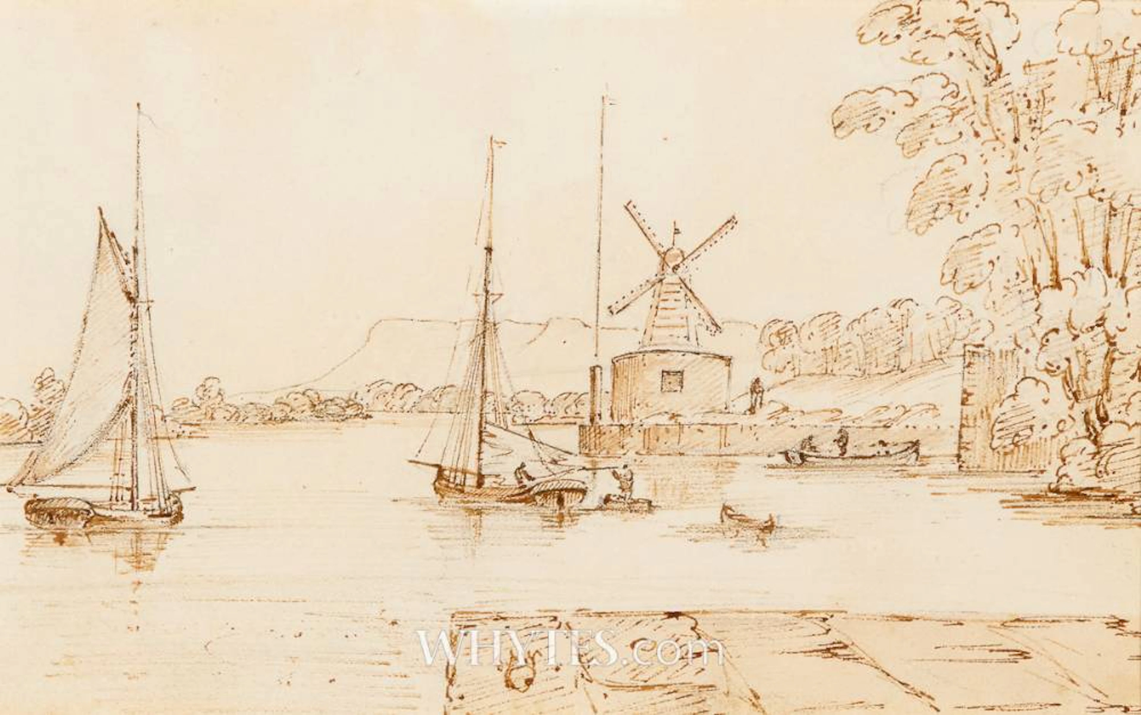 VIEW FROM THE BOATHOUSE, HAZELWOOD