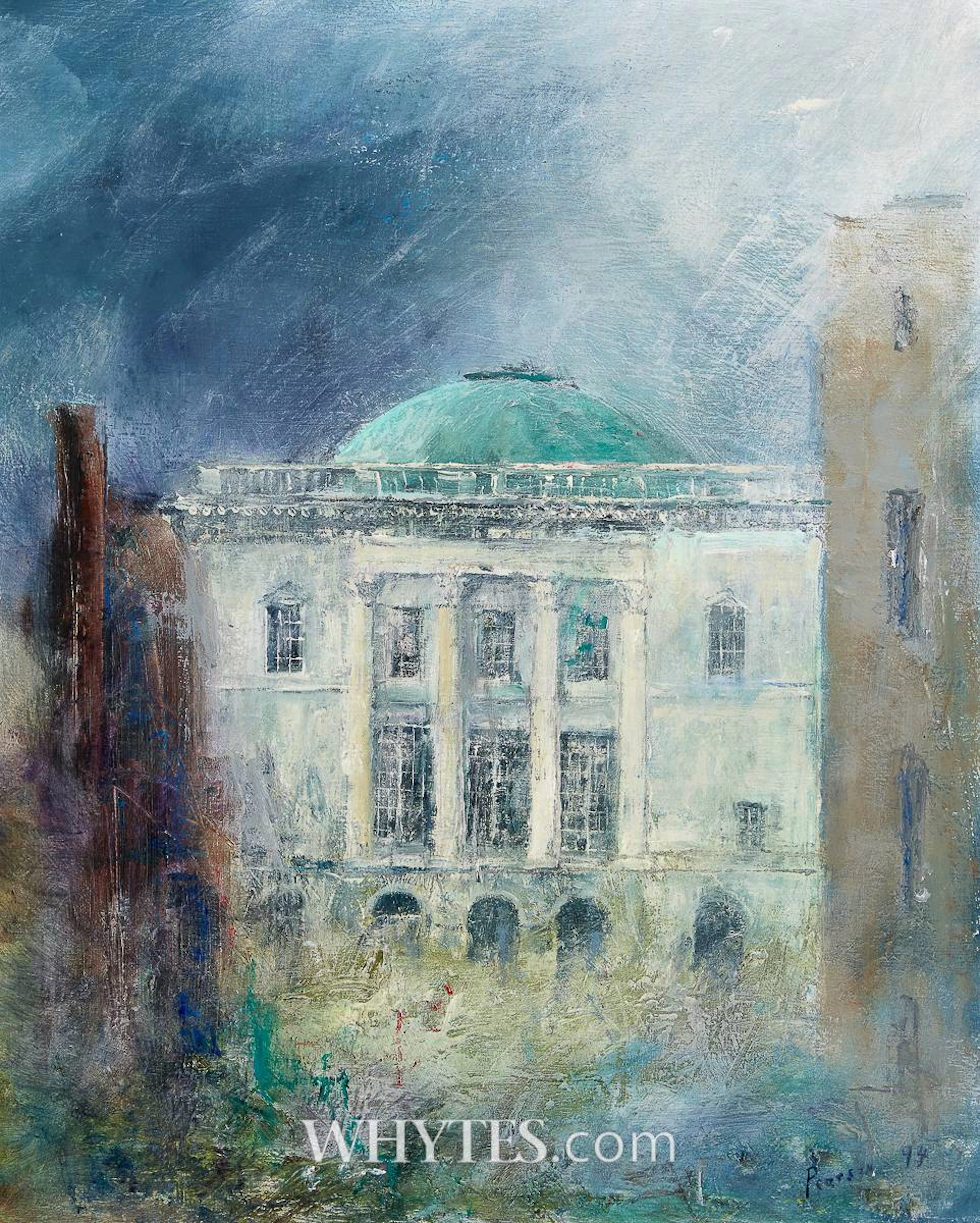 CITY HALL, SNOW SHOWER, SOUTH FACADE, 1994