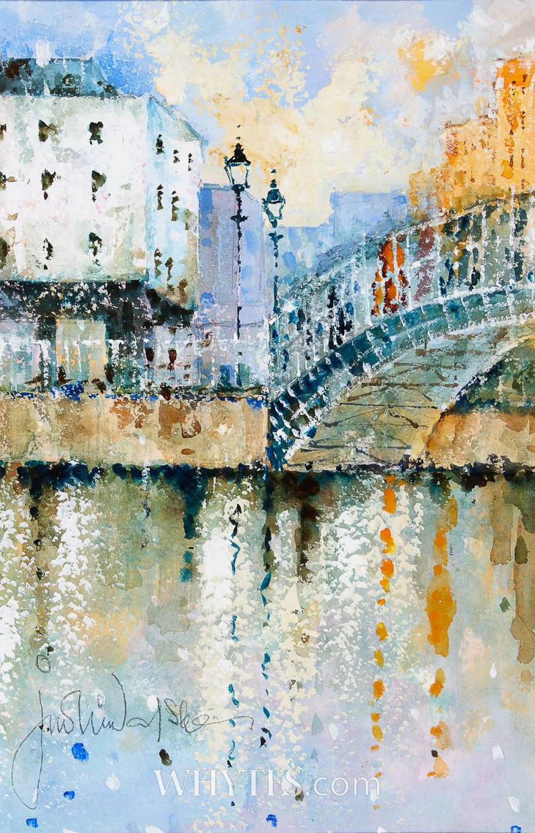 VIEW OF HA'PENNY BRIDGE, DUBLIN