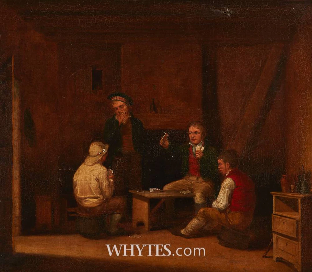 CARD PLAYERS, 1834