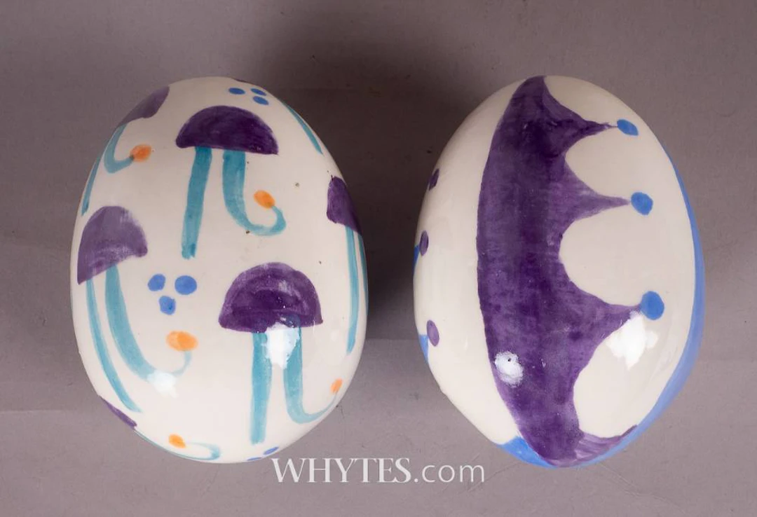 EGGS [BLUE AND PURPLE] (A PAIR)